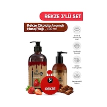 Partnerlere Özel Set Yenilebilir Masaj Yağı Çilek Çikolata Ve Poz Çarkı 250+120ml - 887413534