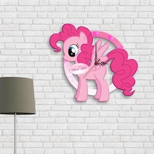 Kişiye Özel Little Pony Tasarımlı Ahşap Duvar Saati - 1 Çok Renkli