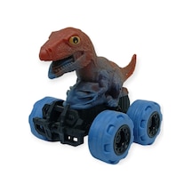 Sürtmeli Dinazor Arabalar 12 Cm - H-20 - T-rex -kahverengi Lisinya