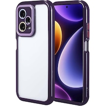 More Tr Xiaomi Redmi Note 12 Pro Plus 5g Kılıf Kamera Korumalı Renkli Kenar Ve Çerçeve Tasarımlı Mtr Vitami Derin Mor
