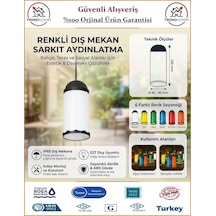 Trendhomm Ağaç Feneri - Plastik - Su Geçirmez - Beyaz