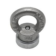 Mns Çok Güçlü Deniz Mıknatısı - Fishing Magnet - Neodyum Daimi Çelik Mıknatıs - Halkalı Pot Mıknatıs - Nikel Kaplı - Paslanmaz - Kararma Yapmaz - Tuzlu Suya Dayanıklı Ø25 Mm 15 Kg