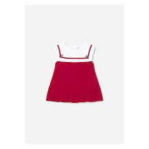 Kız Bebek Fırfırlı Elbise Kırmızı 1815 Kırmızı