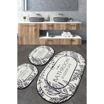 Chilai Home Buena 3'lü Set Banyo Halısı Djt Bej