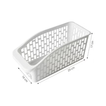 3'lü İnce Organizer Seti - Beyaz Buzdolabı Ve Mutfak Düzenleyici 16 X 29 X 17 Cm Çok Renkli