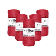 1000 Gr Polyester Makrome Ipi,2mm 5'li Set, Makrame Ipi, Supla Ipi, Çanta Ipi,1150 Metre
