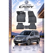 Volkswagen Caddy 2021+ Aracınıza Özel Üretim Havuzlu Paspas Takımı A+ -mod-