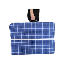 Katlanır Yer Yatağı Sünger Yatak Mavi Pano 80x180 Cm-6 Cm Tek Kişilik