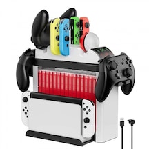 Nintendo İçin Organizatör Stand Şarj Cihazı Tutucu Şarj Unitesi O