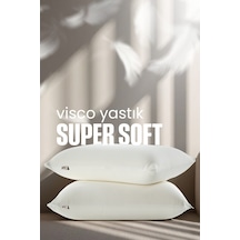 Ortopedik Visco Uyku Yastığı - Ortopedik Yastık - Süper Soft Tombul Visco Yastık Beyaz