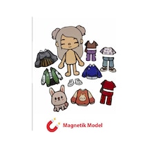 Toca Boca Gray Mıknatıslı Giydirme Seti Diğer