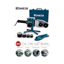 Ba011332 800w Pprc Boru Kaynak Makinesi Seti 20-25-32-40 Mm Paftalı Metal Çantalı Makas Hediy