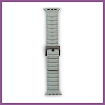 Bezos Watch 42mm Uyumlu Magnus Mıknatıslı Silikon Kordon - Gri Rengaren