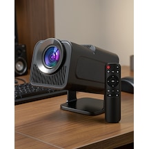 Siyah Taşınabilir Projeksiyon Cihazı 4k 1080p Uuczzzprojeksiyongameboxx2