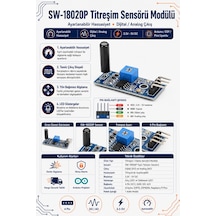 Sw-18020p Titreşim Sensörü Modülü - Ayarlanabilir Hassasiyet