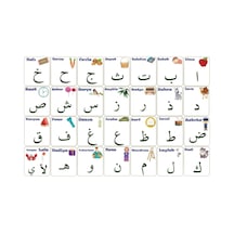 Elif-ba Kur 'an Öğrenme Tahtası Statik Kağıt 100 x 150 CM