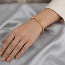 Altın Kaplama I Kili Burma Bilezik Gold