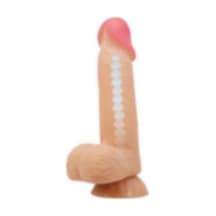 Morgece 20,6 Cm Kıkırdak Yapılı Çift Katmanlı Gerçekçi Dildo Penis