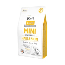 Brit Care Hair&skin Hipoalerjenik Deri Ve Tüy Sağlığı İçin Somon Ve Ringa Balıklı Tahılsız Yetişkin Köpek Maması 7kg