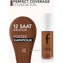 Perfect Coverage Yoğun Kapatıcı Su Bazlı Fondöten Sıcak Alt Ton -137 Nutmeg-8682536070676 Çok Renkli