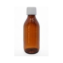 Kahverengi Ilaç Şişesi Toptan Kapaklı 100 Ml. 50 Adet