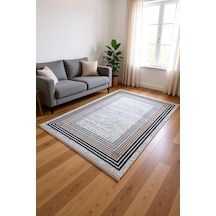 Blghome Dokuma Tabanlı Dijital Baskı Halı Blg3809 Gri