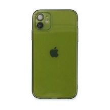 Apple Apple Uyumlu iPhone 12 Kılıf Fly Lens Silikon - Yeşil 0.2M-Çok Renkli