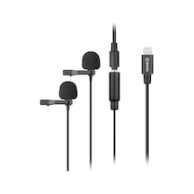 Boya By M2D Lisanslı Apple Uyumlu iPhone İkili Yaka Mikrofonu