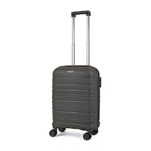 Karbon PP Seyahat Valizi Horizon Serisi Kırılmaz Bavul, Taş - Kabin Boy Taş