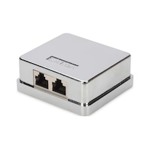 Assmann Dn-93713 Cat 6A Sıva Üstü 2’Li Kutu. Keystone Modül Dahil