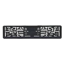 Z Tech Siyah Plastik Oto Plakalığı, 54 X 12 Cm, Yazısız Dikdörtgen Çerçeve