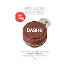 Güçlü, Kalıntı Bırakmayan, Çamur Ve Killi, Besleyici Dashu For Men Wild Design Mucle Wax 15ml
