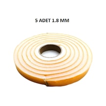 5 Adet Kapı Pencere Isı Yalıtım Süngeri Yapışkanlı Pencere Rüzgar Bandı 18mm X 2,5 Mt