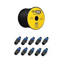 Hepa Merz Connection Paket-13 Hoparlör Kablosu Speakon Konnektör 