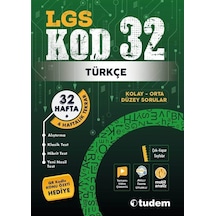 LGS Türkçe Kod 32- Tudem Yayınları