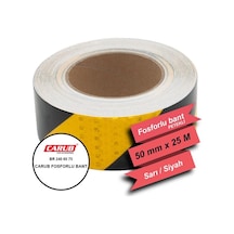 Carub Fosfor Bant Petekli Çapraz 5x25m Sarı- Siyah