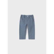 Mayoral 1576 Erkek Bebek Keten Pantalon Mavi