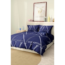 Marka Nevresim Takımı Çift Kişilik Pamuklu Saten Kumaş 6 Parça 3d Dijital Baskı Duvet Cover Set Model No:83 Renkli