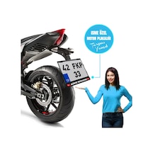 Kişiye Özel İsimli Motosiklet Plakalık 1 Adet