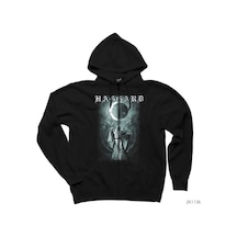Haggard Magician Siyah Fermuarlı Kapşonlu Sweatshirt Siyah