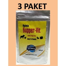 3 Paket Apimix Süper Vit 100 G Arılar İçin Multi Vitamin