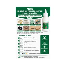 Yıwu El Sanatları, Porselen, Cam, Takı Ve Daha Fazlası İçin Şeffaf Reçine Katkılı Yapıştırıcı 100 Ml