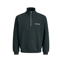 Jack & Jones Erkek Yeşil Jornorrebro Emb Sweat High Neck Noos Sweatshirt 12282899-forestriv