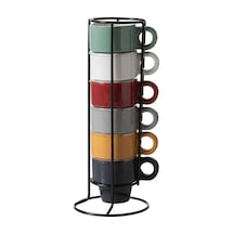Tr Multıcolor Seramık Espresso Fincanı 6 Lı Diğer