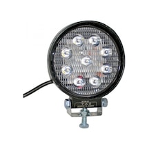 Tas 12-80v Çalışma Lambası Yuvarlak 9 Led 27w 112x35mm L1004