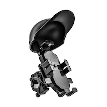 Bisiklet Ve Motosiklet İçin 7.4''e Kadar Akıllı Telefon Tutucu - Siyah Abs