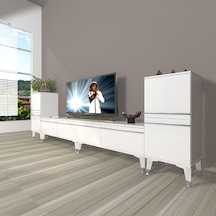 Decoraktiv Eko 9220t Mdf Silver Tv Ünitesi Tv Sehpası Beyaz