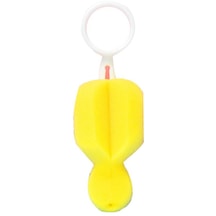 Şişe Fırçası Sünger Plastik Temizleme Biberon Emzik Fırçaları Sarı