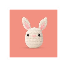 Başlangıç Seviyesi Amigurumi Tavşan Örgü Seti, El Yapımı Oyuncak