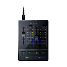 Razer Audio Mixer - Xlr, 3,5 Mm Ve Optik Girişe Sahip Usb Ses Arabirimi - Sessiz Düğmeli 4 Kanallı Arabirim - Tak Ve